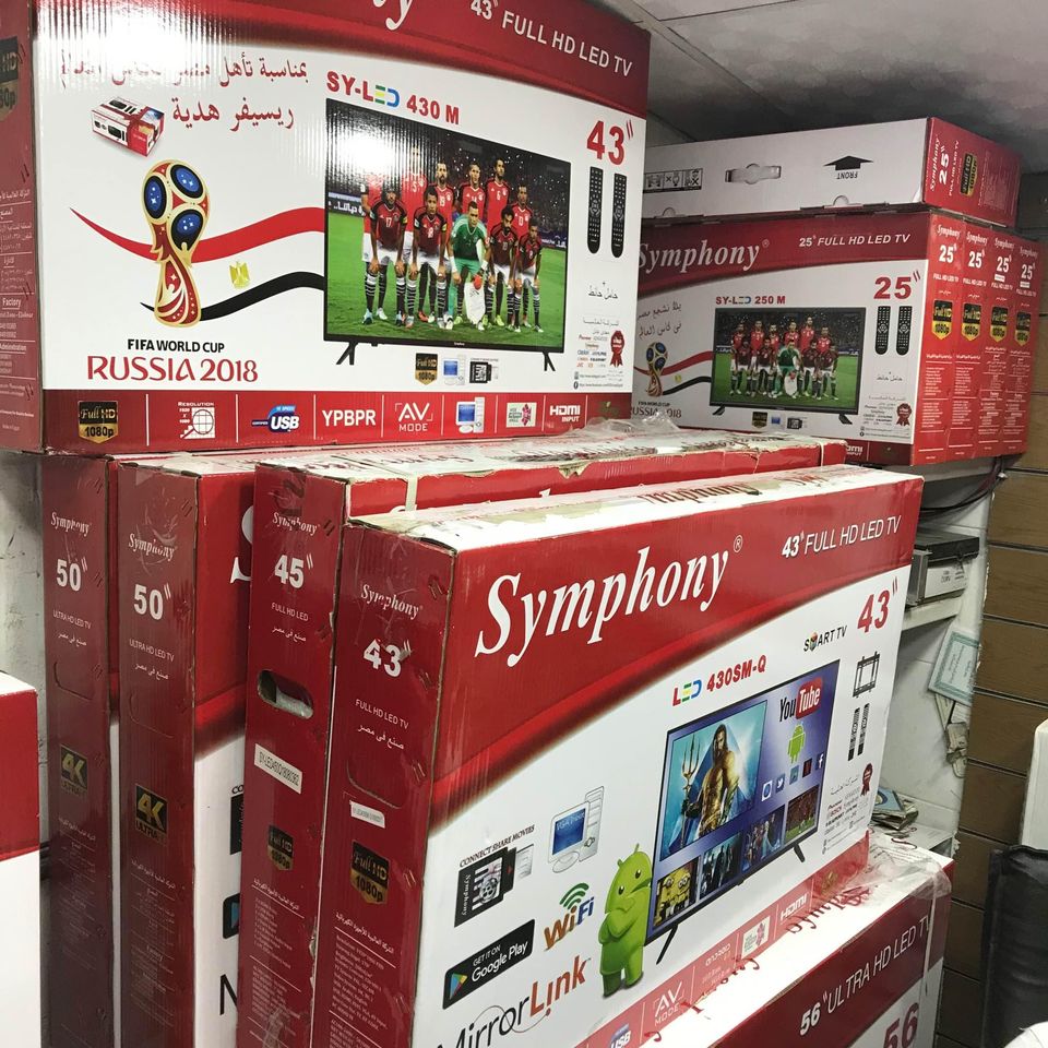 شاشات تلفزيون سيمفوني جديدة بالضمان شـحـن مــجــانــي